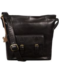 Conkca London - 'robyn' Black Leather Shoulder Bag - Lyst