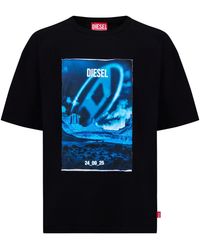 DIESEL - T Boxt Q16 Oversized Fit T-Shirt - Lyst