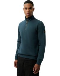 Patrick - Harlem Quarter Zip Top (Donkerblauw) - Lyst