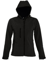 Sol's - Ladies Replay Hooded Soft Shell Jacket (Breathable, Windproof And Water Resistant) - Lyst