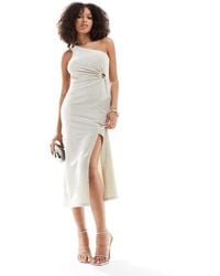 Y.A.S - Glitter One Shoulder Maxi Dress - Lyst