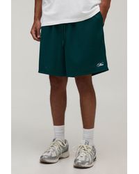 BoohooMAN - Baggy Fit Script Mesh Jersey Short - Lyst