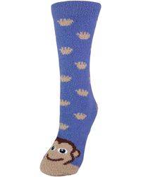 Sock Snob - Ladies Fluffy Non Slip Slipper Socks With Animal Designs - Lyst