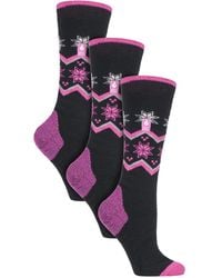 Heat Holders - 3 Pair Multipack Ultra Lite Ladies Ski Socks - Lyst