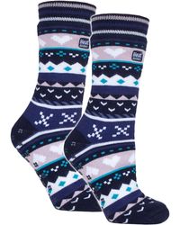 Heat Holders - 2 Pairs Soul Warming Socks With Grips - Lyst