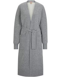BOSS - V-Neck Long Sleeve Dressing Gown - Lyst