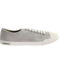 Seavees - Army Issue Low Gravel Suede Shoe Grey Shoes Leather - Lyst