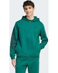 adidas - Future Icons 3-Stripes Full Zip Hoodie - Lyst