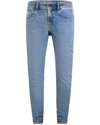 DIESEL - 1979 Sleenker-R Light Denim Pants Cotton - Lyst