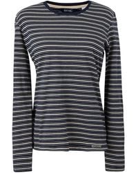Regatta - Federica Stripe T-Shirt Met Lange Mouwen (Marine Licht Vanille) - Lyst