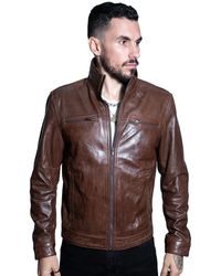 Infinity Leather - Classic Biker Jacket-Caracas - Lyst