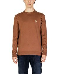 U.S. POLO ASSN. - Beige Cotton Sweatshirt - Lyst