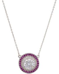 LÁTELITA London - Balmoral Pendant Necklace Ruby Cz Silver Sterling Silver - Lyst