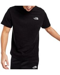 The North Face - Ss Tee Simple Dome Reflective Logo T-Shirt Cotton - Lyst