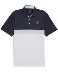 PUMA - Pure Colourblock Golf Polo Shirt - Lyst