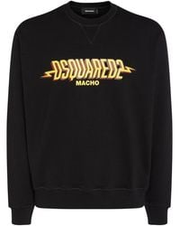 DSquared² - Macho Logo Sweatshirt Cotton - Lyst