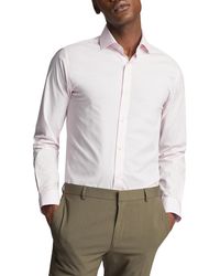 Limehaus - Slim Fit Poplin Single Cuff Cutaway Collar Shirt - Lyst