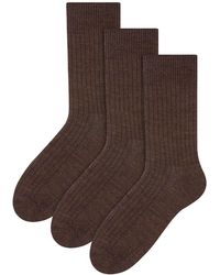 Steve Madden - 3 Pairs Multipack Alpaca Wool Socks - Lyst