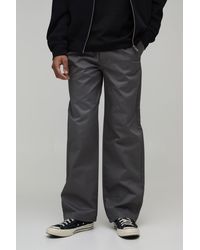 BoohooMAN - Relaxed Fit Pleat Front Work 365 Trouser - Lyst