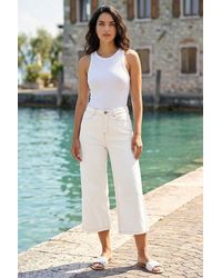 D.u.s.k - Denim Pocket Detail Wide Leg Culotte - Lyst