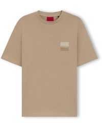 HUGO - Dusplito Split Logo T-Shirt - Lyst