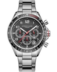 Anthony James - Hand Assembled Tachymeter Chrono Steel Stainless Steel - Lyst