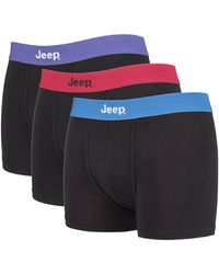 Jeep - 3 Pairs Cotton Rich Blend Everyday Fitted Brief Trunks - Lyst