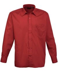 PREMIER - Poplin Long-Sleeved Shirt - Lyst