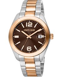 Roberto Cavalli - Quartz Two-tone Stainless Steel Watch 41mm - Lyst