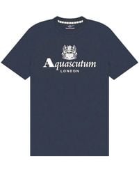 Aquascutum - Active Beach Basic Big Logo T-Shirt Cotton - Lyst