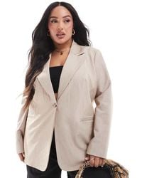 ASOS - Curve Tailored Relaxed Blazer - Lyst