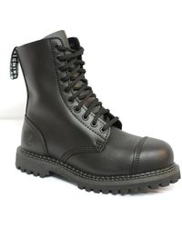 Grinders - Stag Cs Safety Steel Toe Cap Military Punk Boots Leather - Lyst
