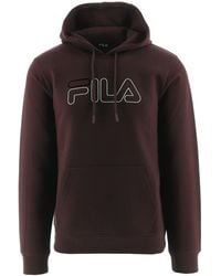 Fila - Tawny Port Zack Hoodie - Lyst