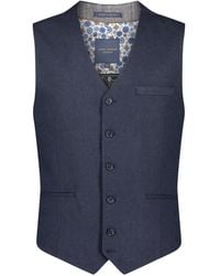 Guide London - Italian Cotton & Linen Blend Waistcoat - Lyst