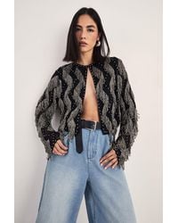 Nasty Gal - Premium Loop Tassel Embellished Jacket - Lyst