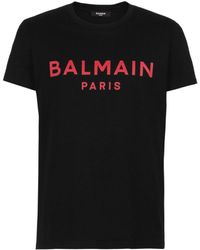 Balmain - Paris Branded Logo T-Shirt - Lyst