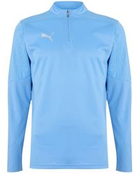 PUMA - Teamfinal Training 1 4 Zip Fleece - Lyst