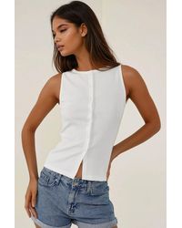 Hiccup - Fitted Pullover Mit Knopf Details - Lyst