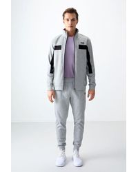 TOMMY LIFE - Color Block Fleece Sweatshirt And Pants Set - Lyst