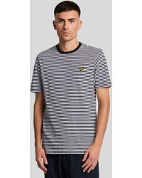 Lyle & Scott - Linen Blend Breton Stripe T-Shirt - Lyst