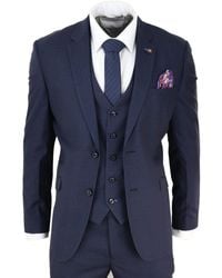 Infinity Leather - 3 Piece Tailored Fit Retro Classic Suit - Lyst