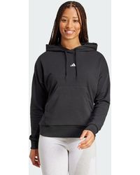 adidas - Essentials Small Logo French Terry Hoodie - Lyst