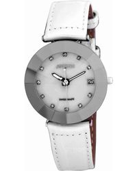 JOWISSA - Pyramid Leather Date Watch - Lyst