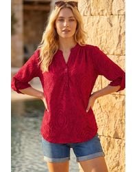 Roman - Texture Burnout Shirt - Lyst