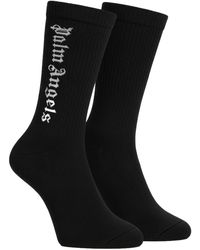 Palm Angels - Long Cotton Socks Pmra001C99Fab0021001 - Lyst