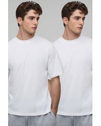 BoohooMAN - 2 Pack Basic Regular Fit T-Shirt - Lyst