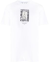 Off-White c/o Virgil Abloh - Paint Mirror Logo Slim Fit T-Shirt Cotton - Lyst