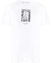 Off-White c/o Virgil Abloh - Paint Mirror Logo Slim Fit T-Shirt Cotton - Lyst