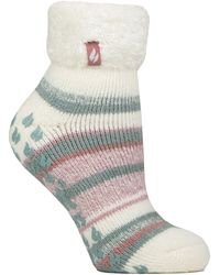 Heat Holders - Ladies Soft Stripe Lounge Socks For Winter - Lyst