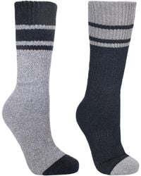 Trespass - Hitched Two Tone Anti Blister Hiking Boot Socks (2 Pairs) - Lyst